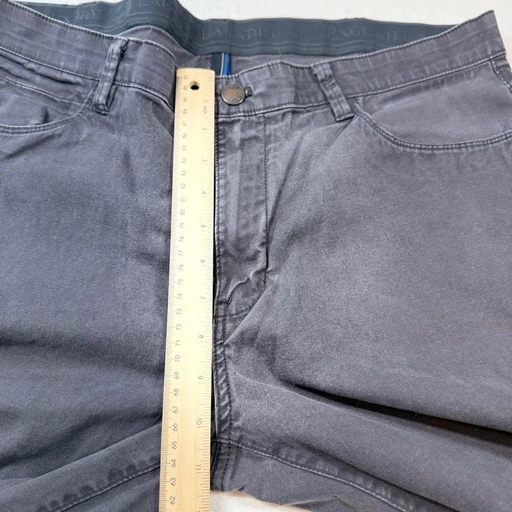 English Laundry Pants Mens 38x29 Charcoal‎ Grey Good Stretch 5-Pocket Chino